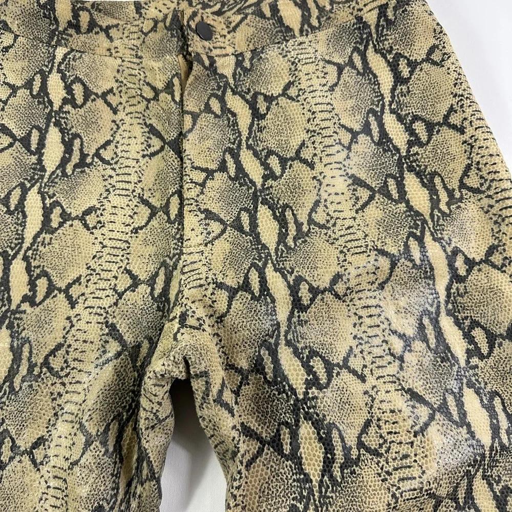 Wilsons Leather Vintage Pelle Studio Snake Print Pants Size 12